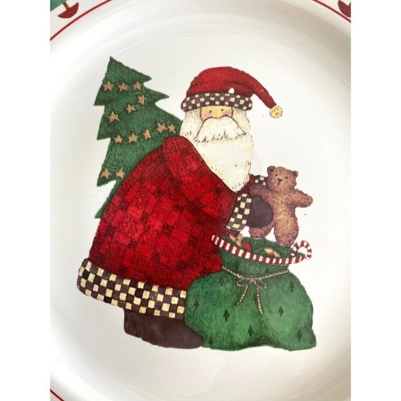 Sakura “Magic of Santa” Serving Plate, Vintage Chop Plate Christmas Server - Picture 3 of 4